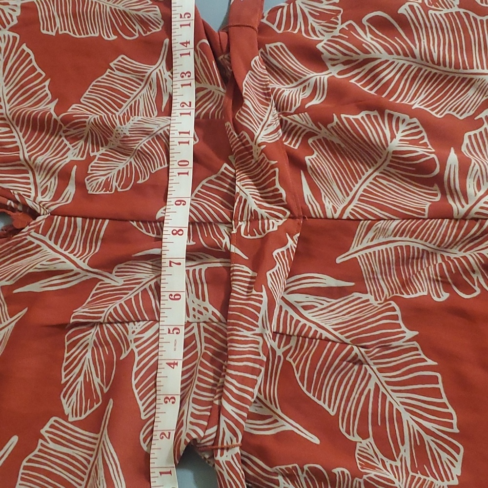 Sienna Sky Romper Red Orange Size Medium - Picture 11 of 12